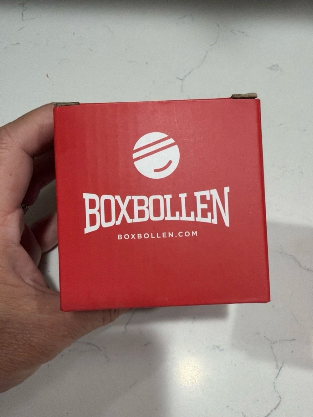 boxercraft Red Boxbollen Game Cube with White Logo Box